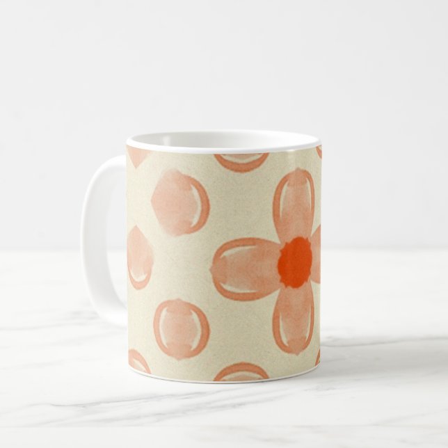 Dainty Dot Florals Coffee Mug (Front Left)
