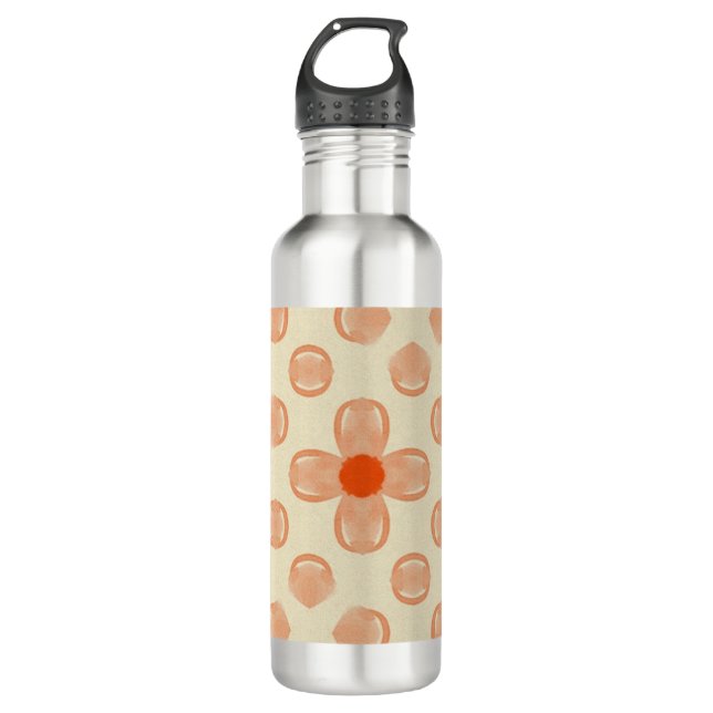 Dainty Dot Florals Stainless Steel Water Bottle (Front)