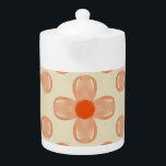 Dainty Dot Florals Teapot<br><div class="desc">Tiny,  sweet floral elements combined with small,  scattered dots,  creating a cute yet refined overall pattern.</div>