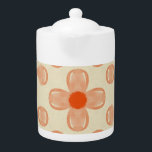 Dainty Dot Florals Teapot<br><div class="desc">Tiny, sweet floral elements combined with small, scattered dots, creating a cute yet refined overall pattern.</div>
