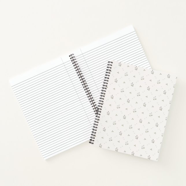 Dainty Floral Spiral Notebook (Inside)