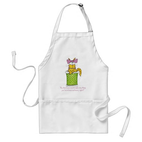 Dainty Garbage Kitty Adult Apron