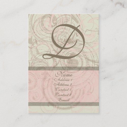 Dainty in Pink Chubby Business Card