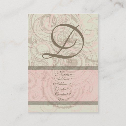Customizable Dainty in Pink Chubby Business Card