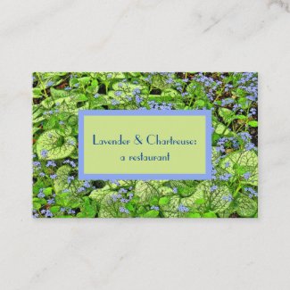Dainty Lavender-Blue Flowers Chartreuse Foliage Bu