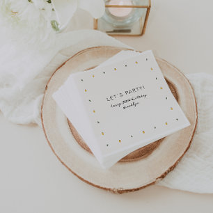 Dainty Lemon Party Napkins