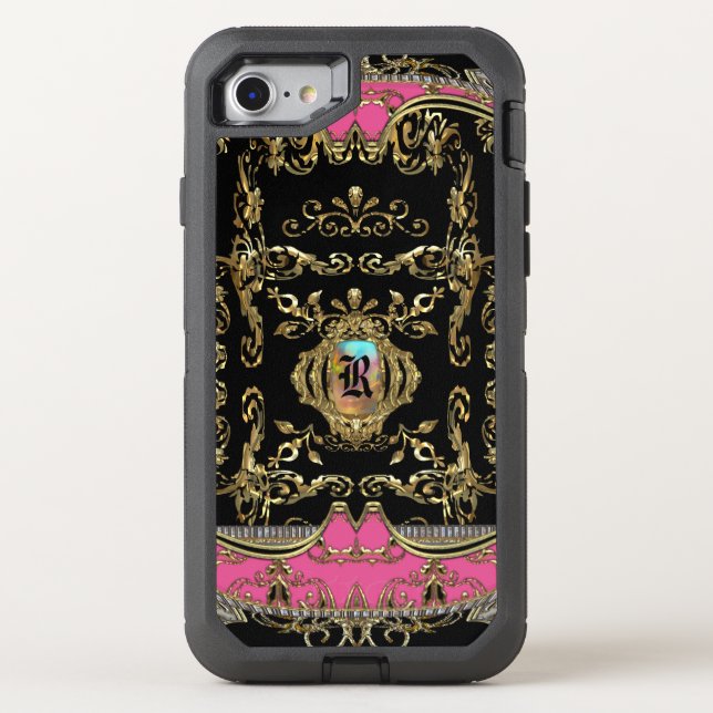 Dainty Nora Beautiful Cool Protective Monogram Otterbox iPhone Case (Back)