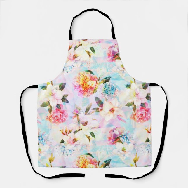 Dainty Pastel Floral Apron (Front)