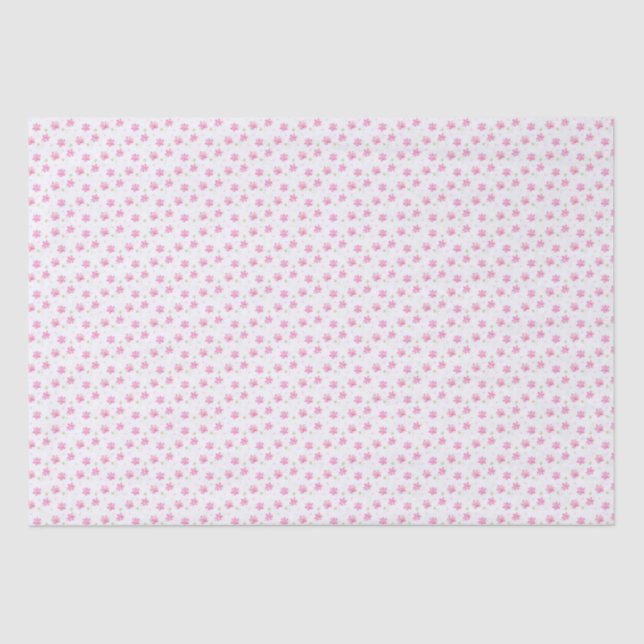 Dainty Pink Posies Tissue Paper (Front)