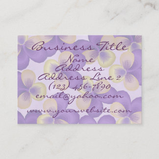 Dainty Purple Flowers Business Cards