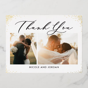 Dainty Sprinkles FOIL Thank You Postcard