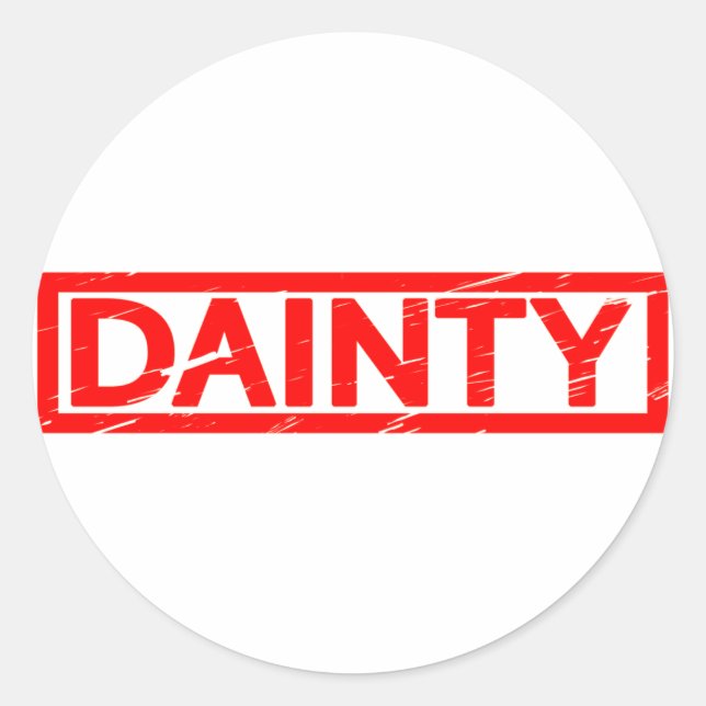Dainty Stamp Classic Round Sticker (Front)
