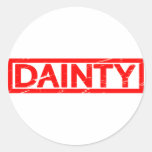 Dainty Stamp Classic Round Sticker