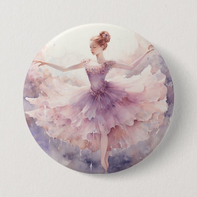 Dainty Sugar Plum Fairy Nutcracker Magic Button (Front)