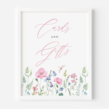 Dainty Watercolor Spring Meadow Cards And Gifts Poster by misstallulah at Zazzle