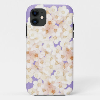 dainty white flowers iPhone 11 case