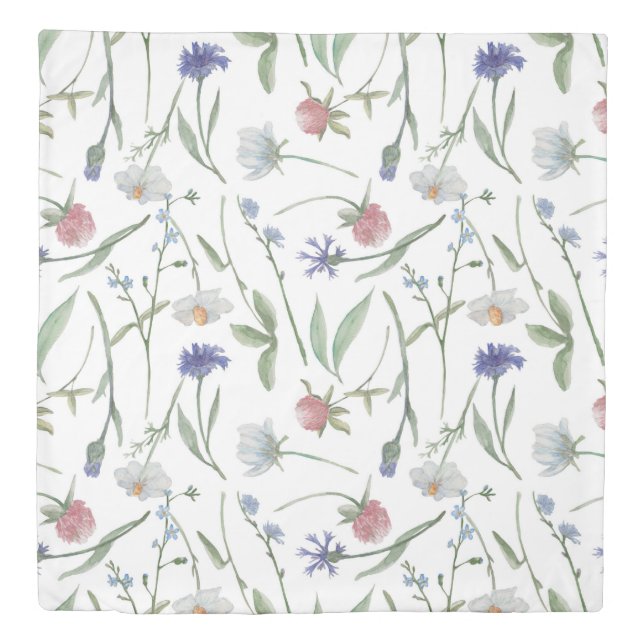 Dainty wild flowers  duvet cover (Front)