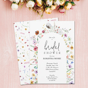 Dainty Wildflower Bridal Shower Invitation