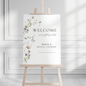 Dainty Wildflower Welcome Sign