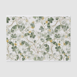 Dainty Woodland Yellow Wildflower Oxalis Floral Tissue Paper