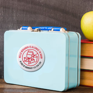 Dairy Allergy Classic Round Sticker