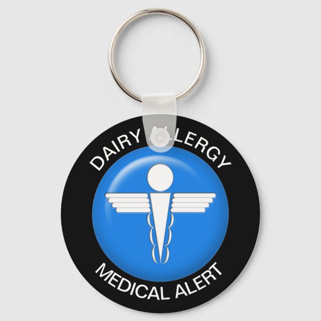 Dairy Allergy Keychain (Front)