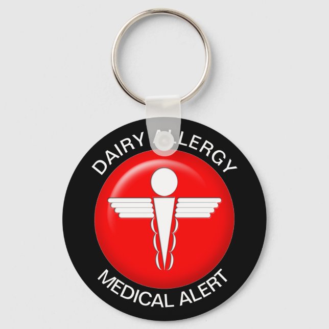 Dairy Allergy Keychain (Front)