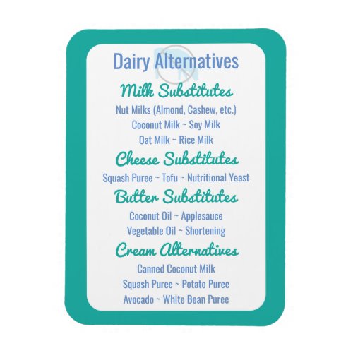 Dairy Alternatives Reference Dairy Substitutes Magnet