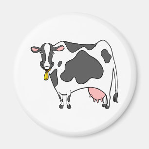 Dairy Cow Cartoon Magnet