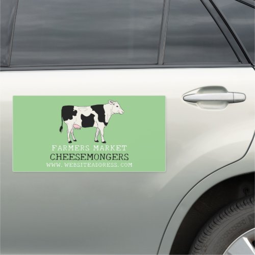 Dairy Cow Cheesemonger Car Magnet