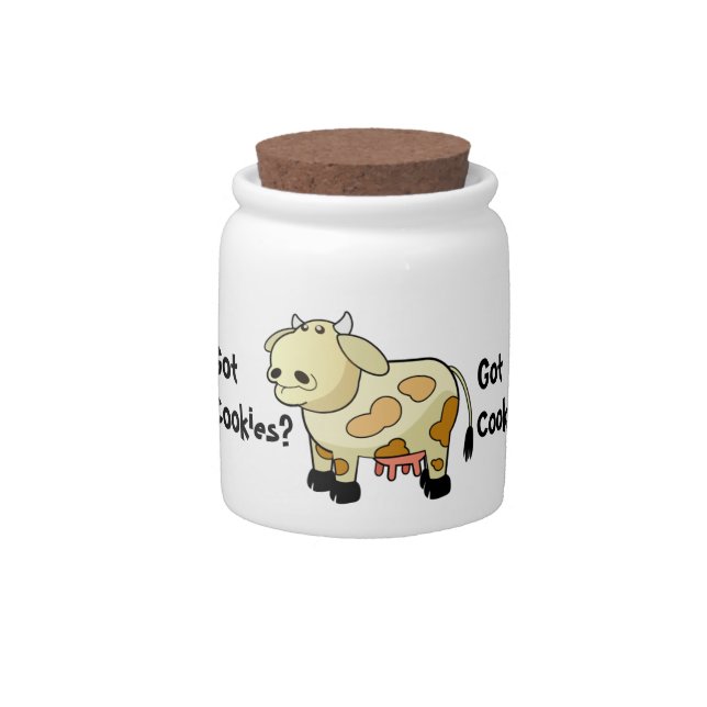 Dairy Cow Got Cookies? Jar (Front)
