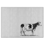Dairy Cow Holstein Fresian Pencil Drawing Cutting Board at Zazzle