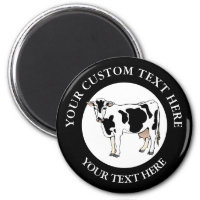 Dairy Cow Icon Logo Custom 