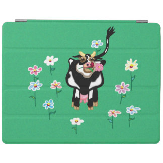 Dairy Cow in a field of daisies iPad Smart Cover
