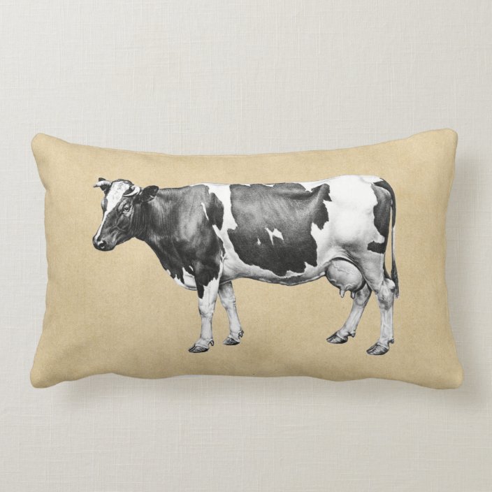 cow lumbar pillow