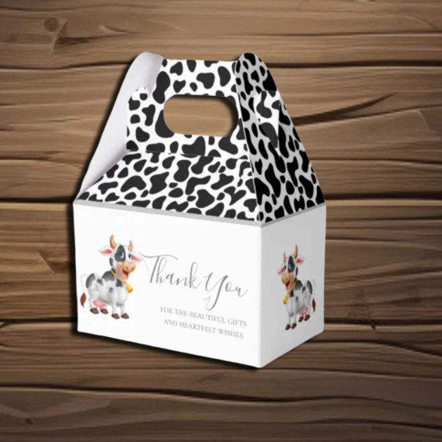 Dairy Cow patterns Favor Box (Creator Uploaded)