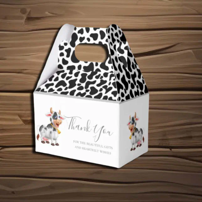 Dairy Cow patterns Favor Box | Zazzle