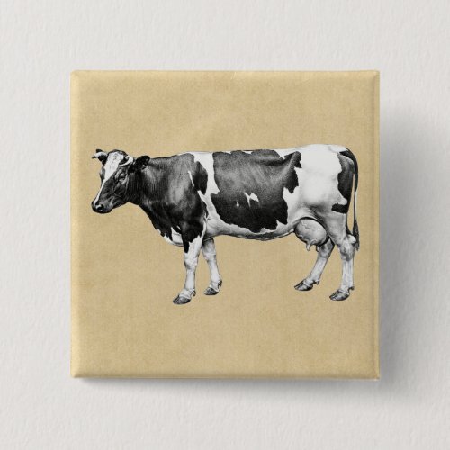 Dairy Cow Pinback Button