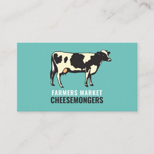 Dairy Cow Portrait Cheesemonger Business Card