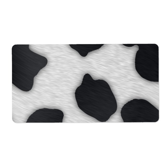 Dairy Cow Print Label (Front)