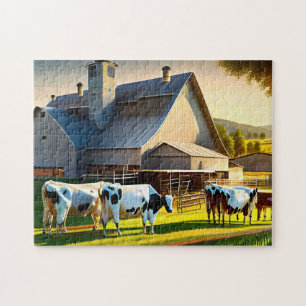 Dairy Cows Photo Puzzles Internet Jigsaw Puzzles