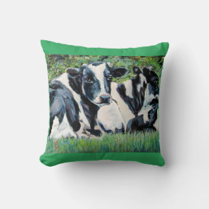 DAIRY COWS THROW PILLOW