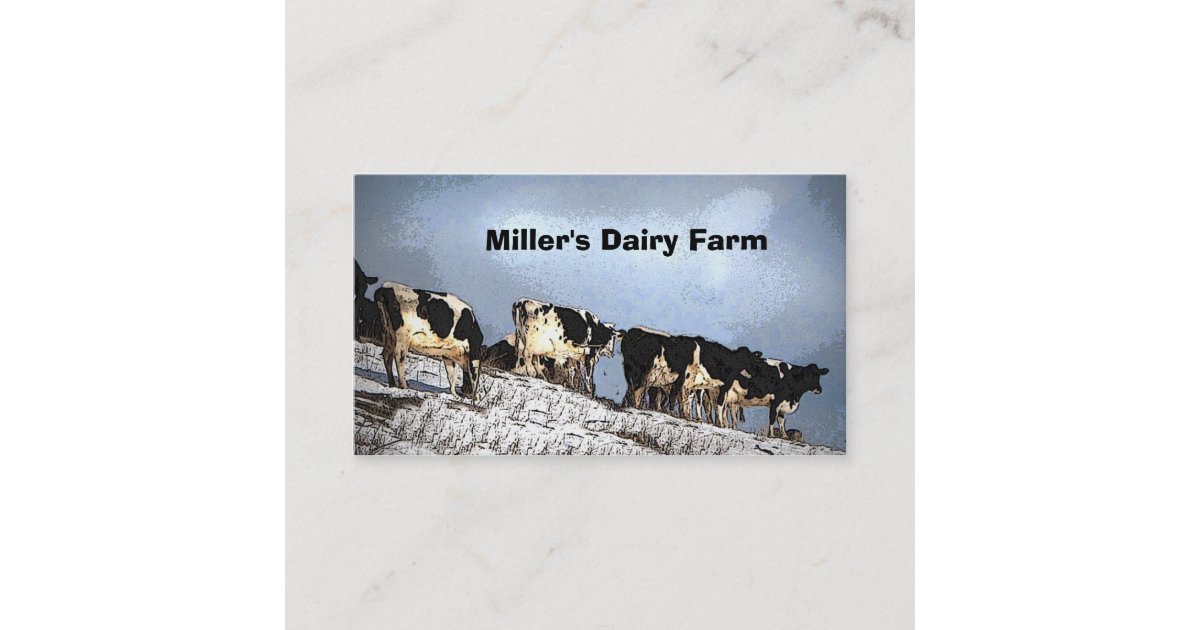 Dairy Farm Business Card Zazzle