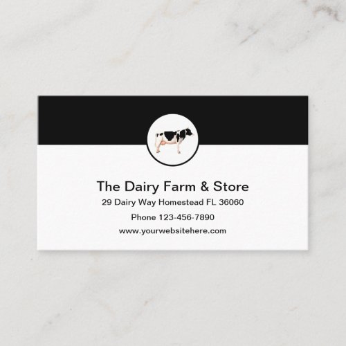 Dairy Farm Country Store Business Cards