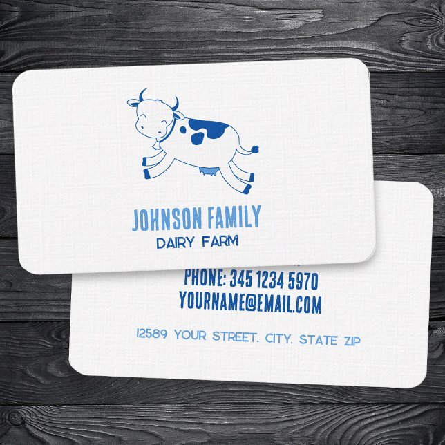 Dairy Farm Milk Business Card (Dairy Farm Milk Business Cards)