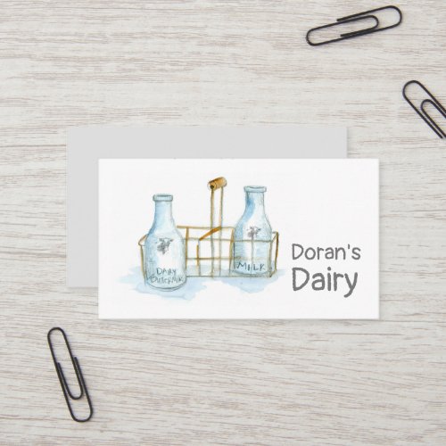 Dairy Farm Milk Holstein Cows Business Card