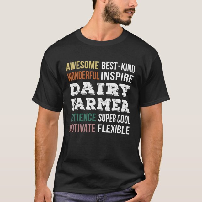 Dairy Farmer  Appreciation T-Shirt (Front)