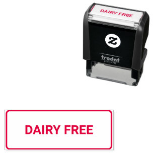 Dairy free Allergy Friendly Self-inking Stamp