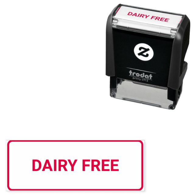 Dairy free Allergy Friendly Self-inking Stamp (In Situ)