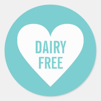 Dairy Free Allergy Safe Culinary Label by circlealine at Zazzle